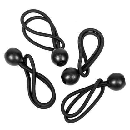 Grey L-Grade Tarpaulin with 10 x 6" Bungee Balls (Black)