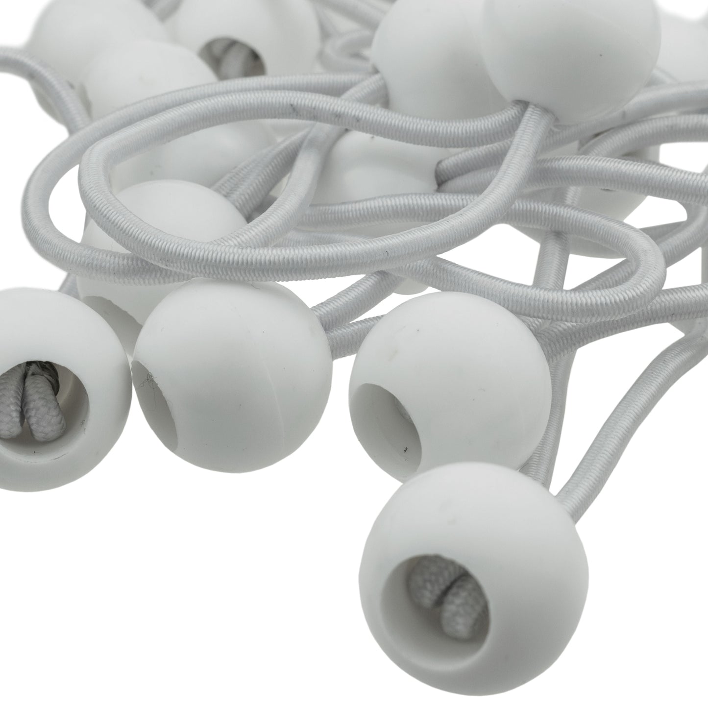 Green/Brown L-Grade Tarpaulin with 20 x 4" Bungee Balls (White)