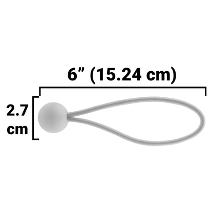 Green S-Grade Tarpaulin with 20 x 6" Bungee Balls (White)
