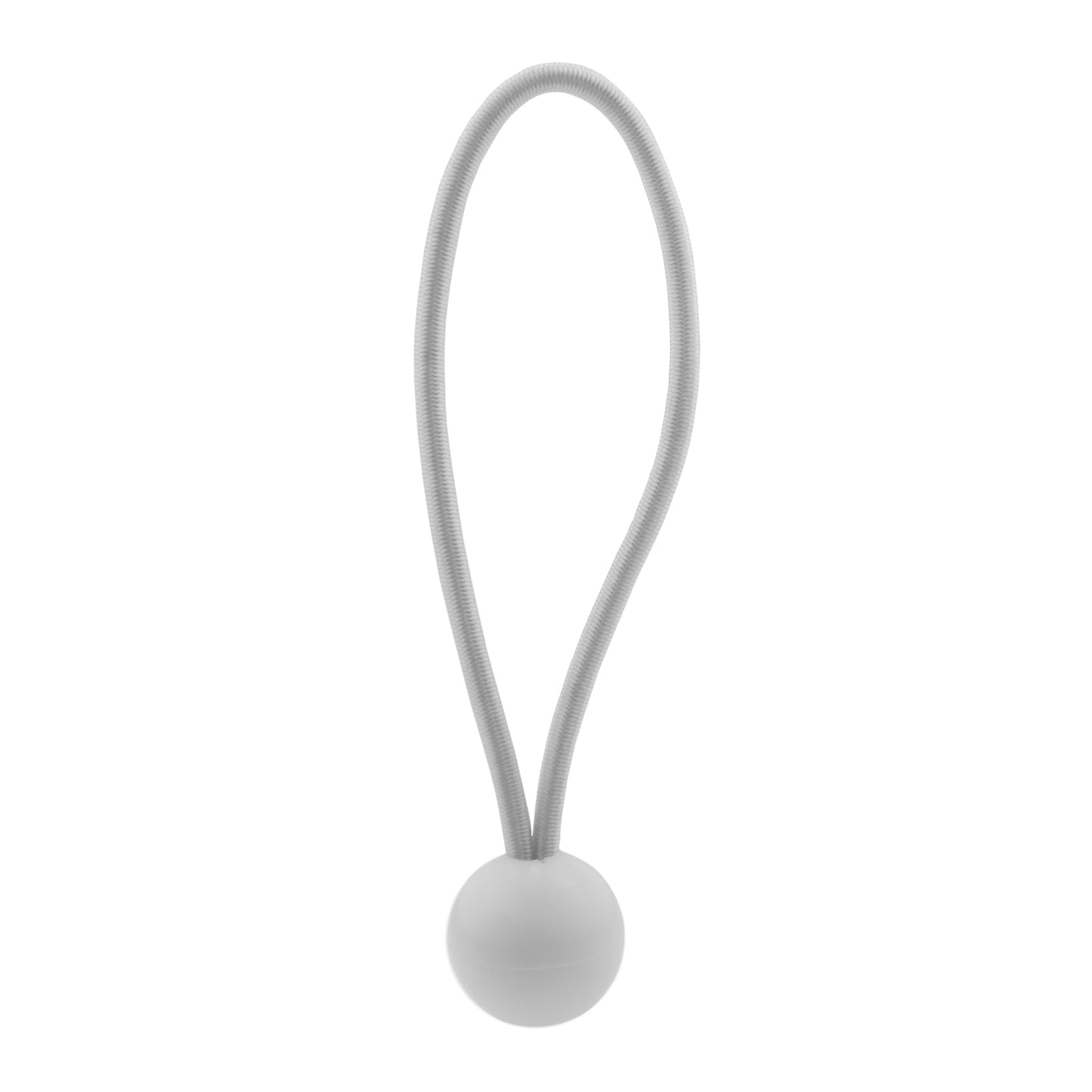 Black/Silver L-Grade Tarpaulin with 20 x 6" Bungee Balls (White)