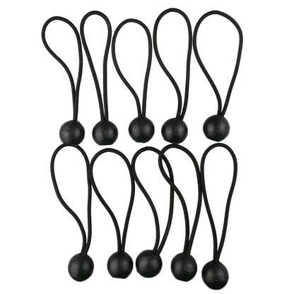 Bungee Ball Mix Black 4" 6" 10" Pack of 30