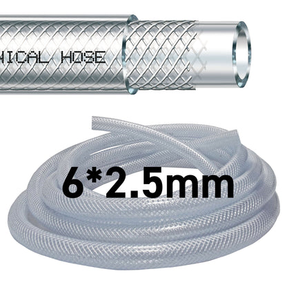 Clear Braided PVC Pipe 6mm*2.5mm