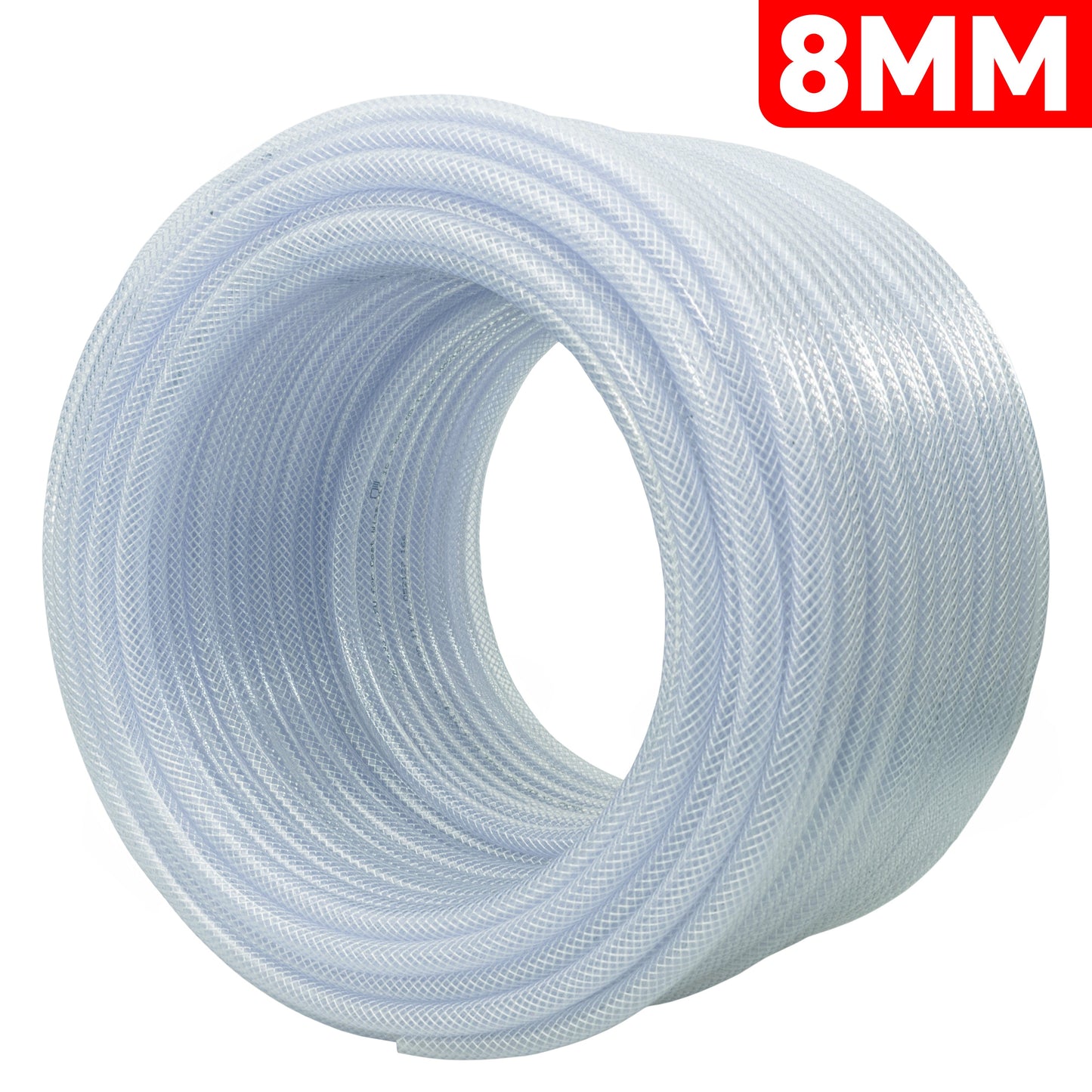 Clear Braided PVC Pipe 8mm*1.6mm