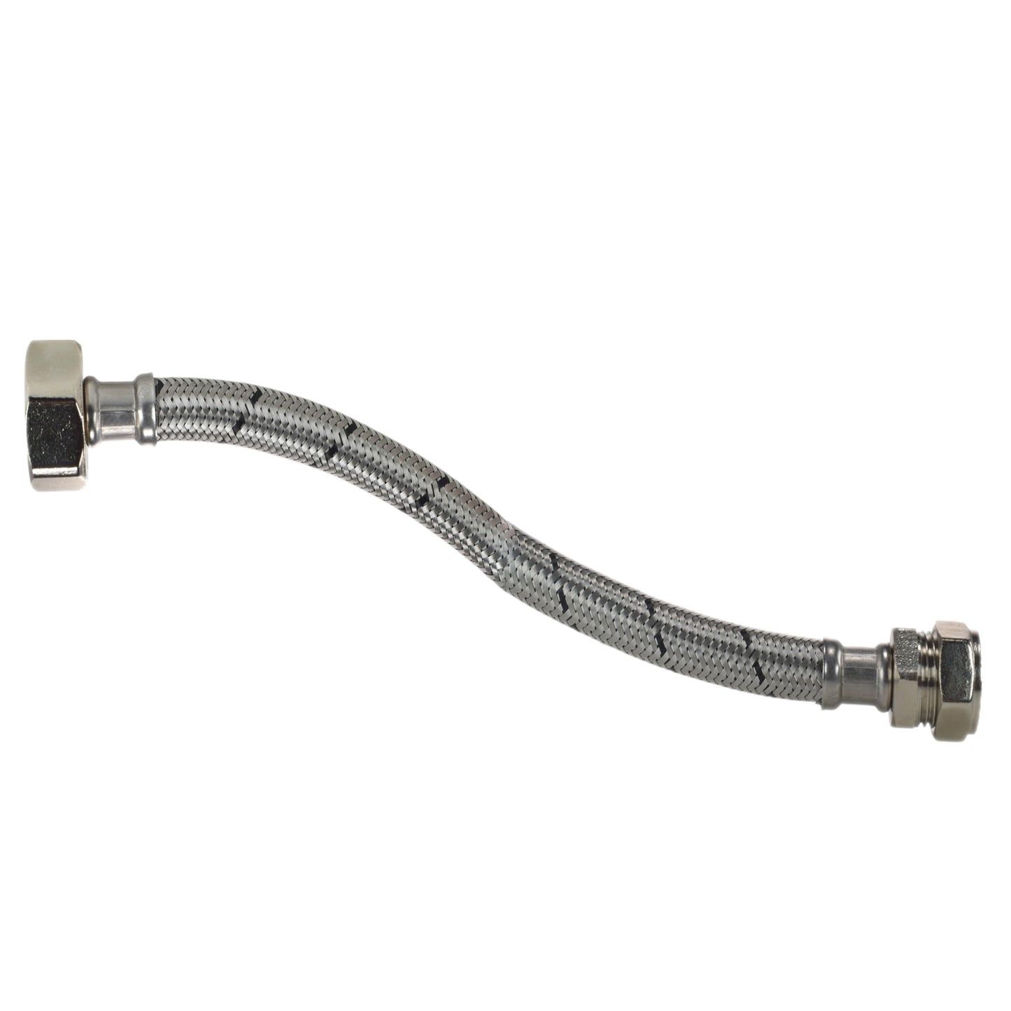 Brass Barbed Bib Tap STANDARD Connection Kit x2