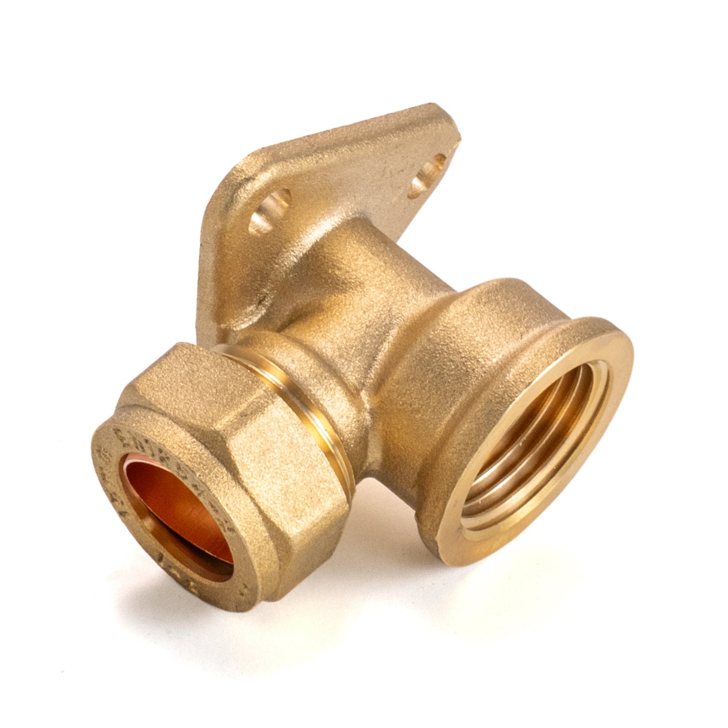 15mm Brass Wall Flange Kit with Extended Brass Chrome Tap 1/2" Barb