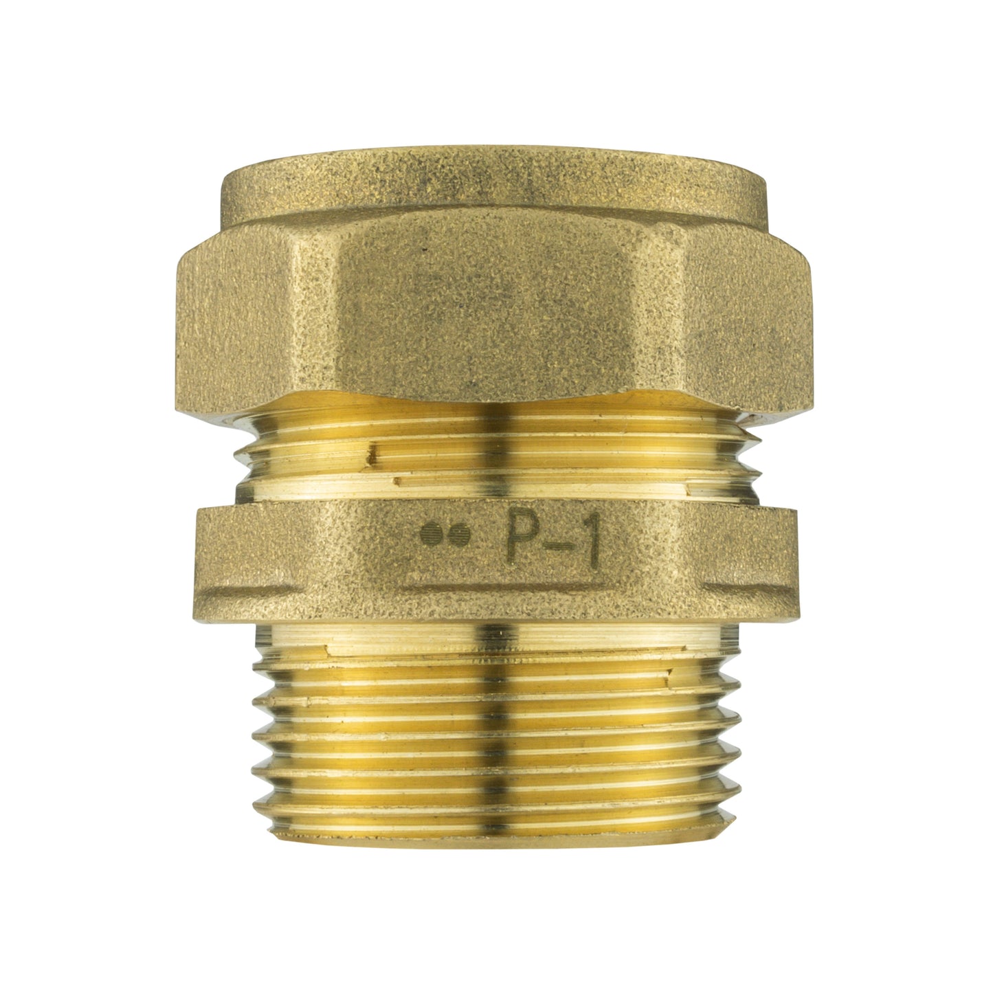 Brass Compression 22mm Straight with 25mm MDPE Elbow