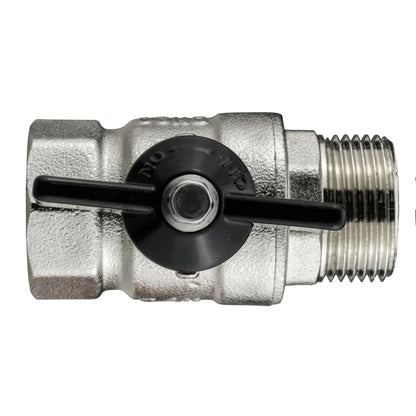 15mm Brass Wall Flange Kit with Bib Valve + Click Lock