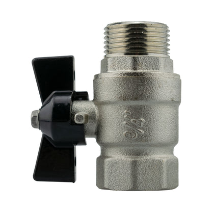 Wall Flange Kit 32mm MDPE + Bib Valve + Click Lock Male Lime