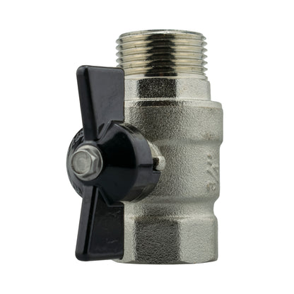 Wall Flange Kit 32mm MDPE + Bib Valve + Click Lock Male Lime