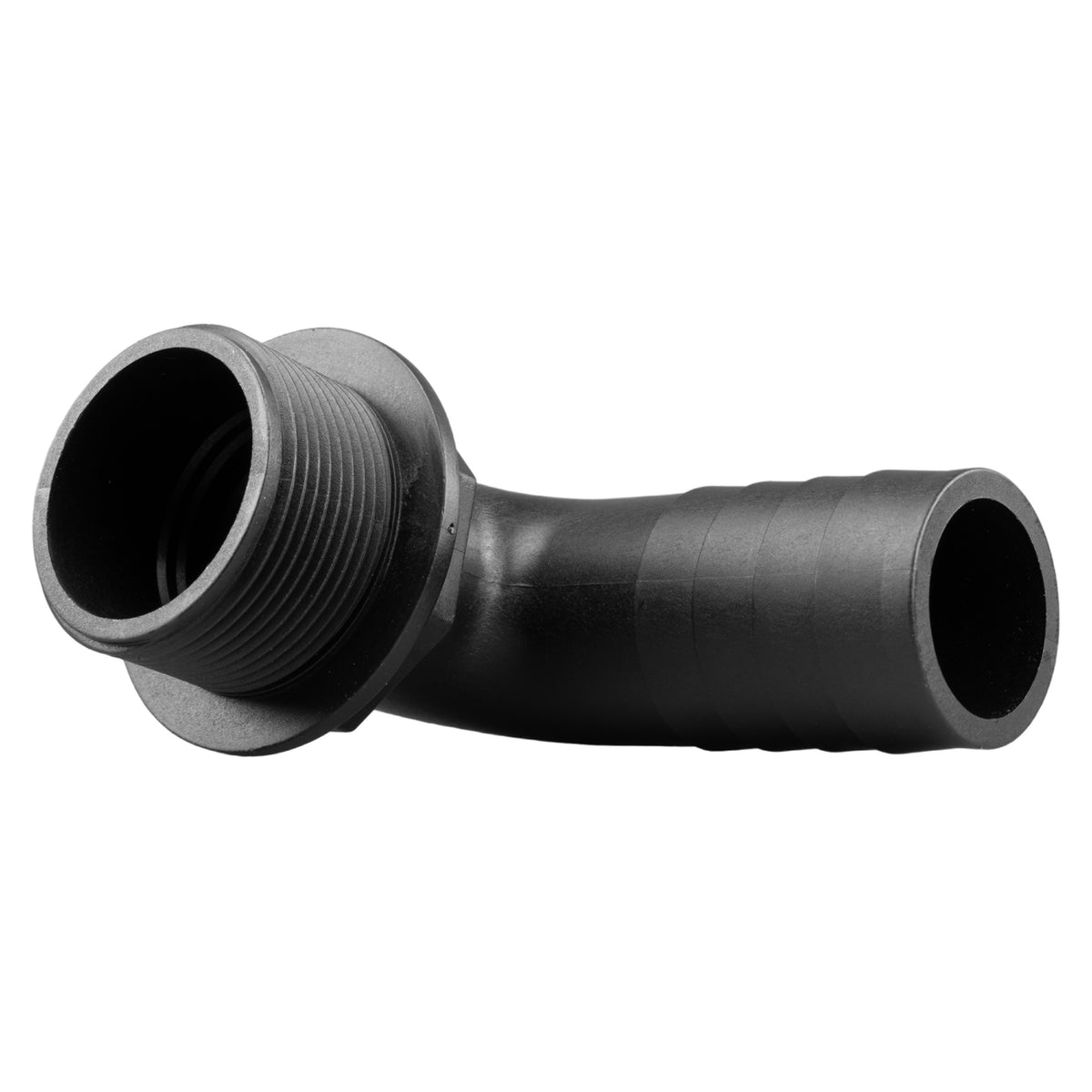 Tank Connector 90 Degree with Washer & Nut 2"BSPM - 2" Barb