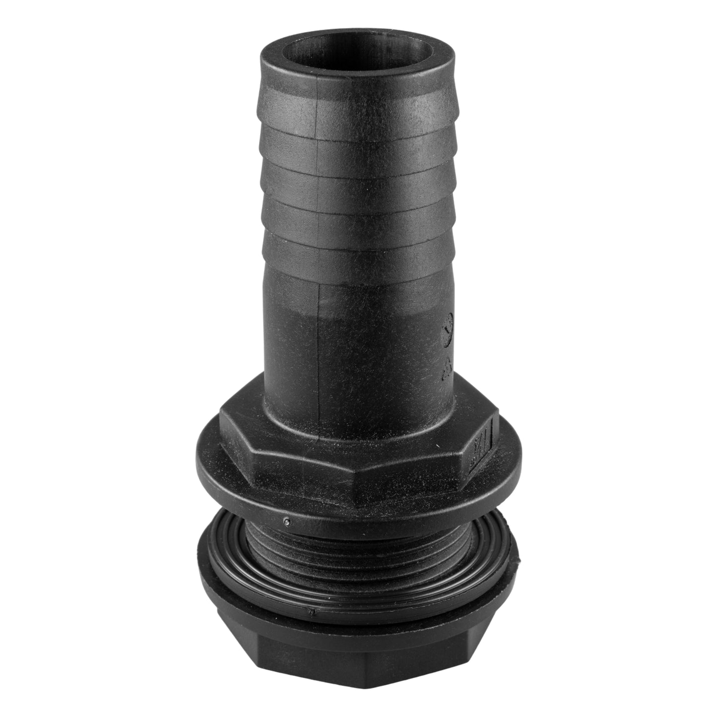 Tank Connector with Washer & Nut 3/4"BSPM - 3/4" Barb