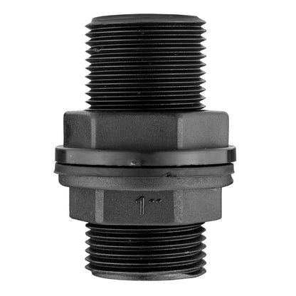 1” BSP Water Butt Fitting with Full Flow PP Valve and 25mm MDPE Fitting