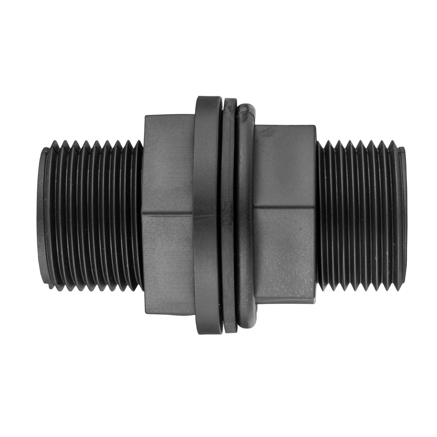 Water Butt Connector 3/4" BSP with In-Line BSPF Valve and 19mm Brass Barb