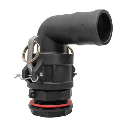 Camlock Male - Water Butt Connector with Hose Tail Elbow