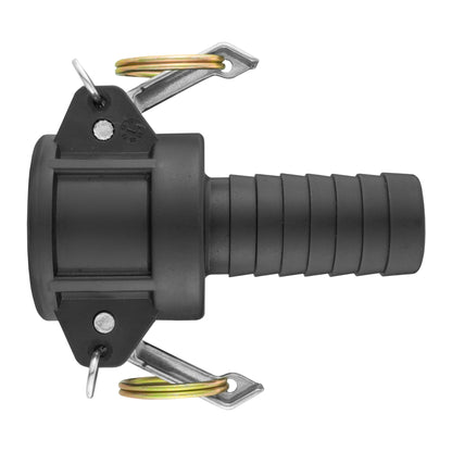 IBC 2” S60X6 Valve with IBC S60X6 - 1” Camlock Fitting and 1” Type C Camlock