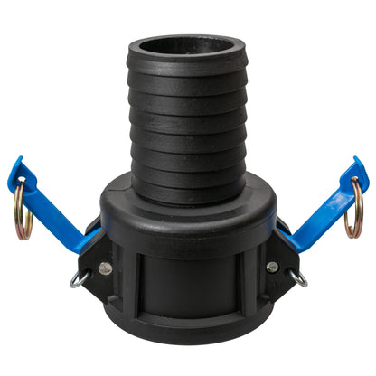 IBC 2” S60X6 Valve with IBC S60X6 - 1” Camlock Fitting and 1” Type C Camlock