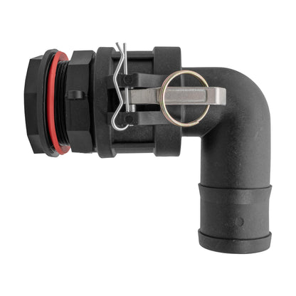 Camlock Male - Water Butt Connector with Hose Tail Elbow