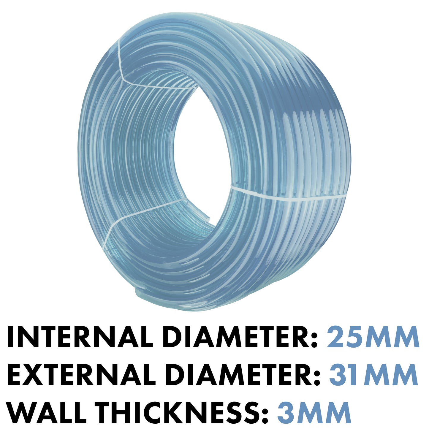 Clear PVC Pipe 25mm*31mm