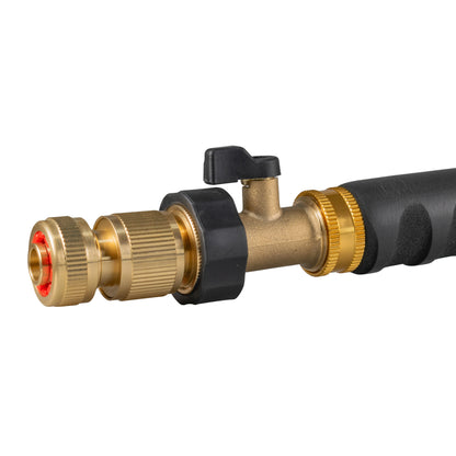 75cm Garden Watering Lance with Brass Valve and Quick Connect Hose Connector