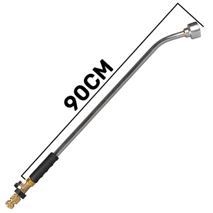 90cm Garden Watering Lance with Brass Valve and Quick Connect Hose Connector