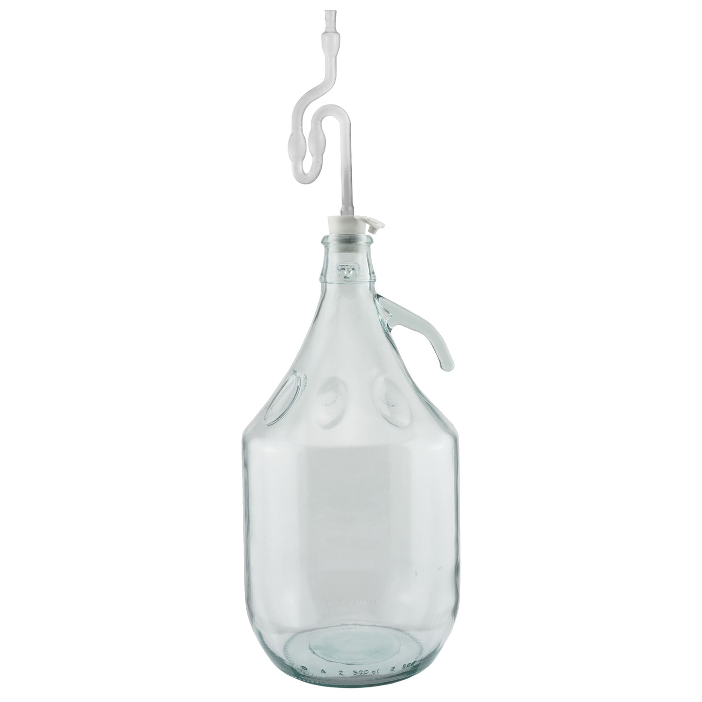 Glass Demijohn 5L 6 Pack Plain With Airlock, Bung & Tube