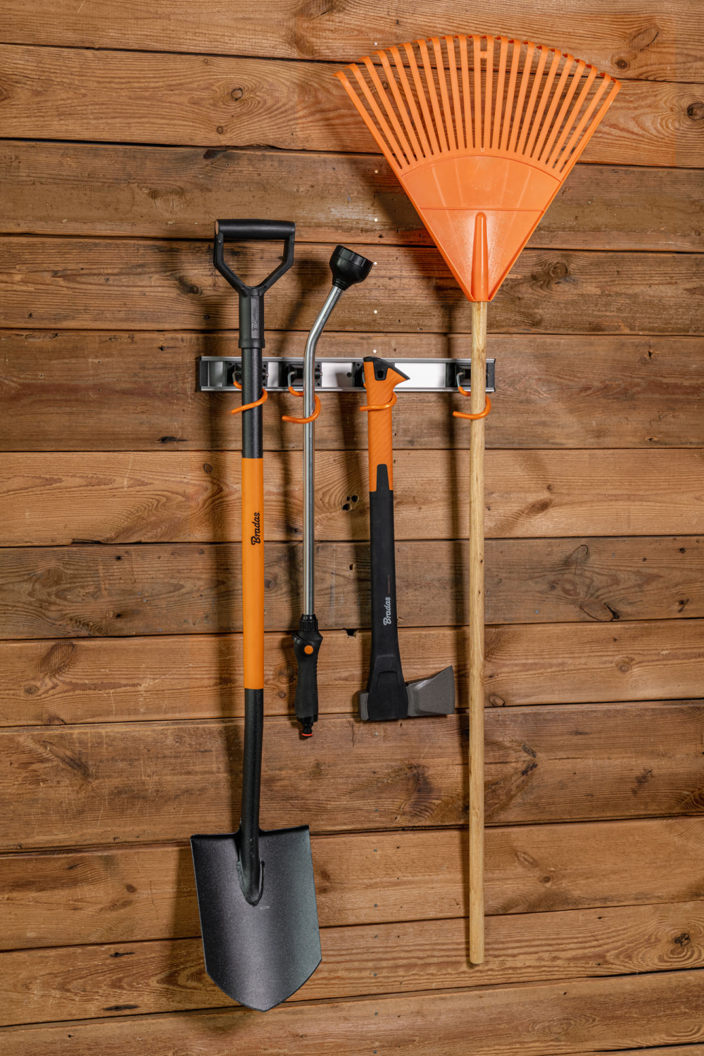 Turf Rack Wall Mount Tool Rack Rail with 5 x S Hanging Hooks – TurfStore
