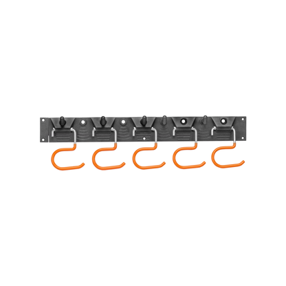 Tool Rail with Adjustable Peg Hooks and S Hanging Hooks