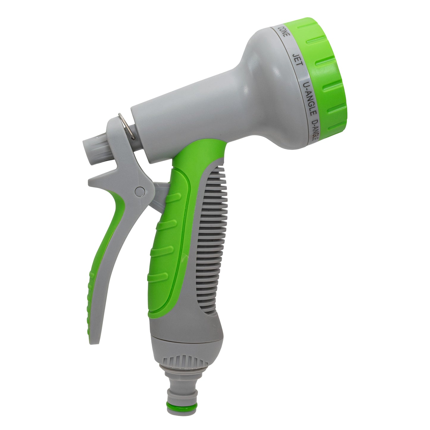 Hose Gun Water Sprayer Multi Pattern Adjustable, Green/Gray