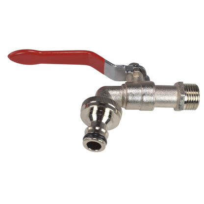 Lever Tap Kit with Barb/Quick Connect Outlet, 1/2" and 3/4" BSP Thread Inlet