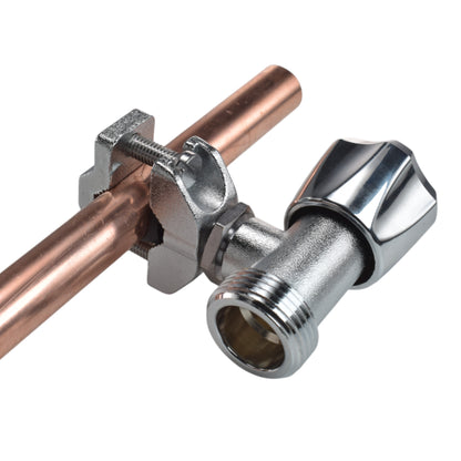 Polished Brass 13mm Barb Tap FULL Connection Kit x2