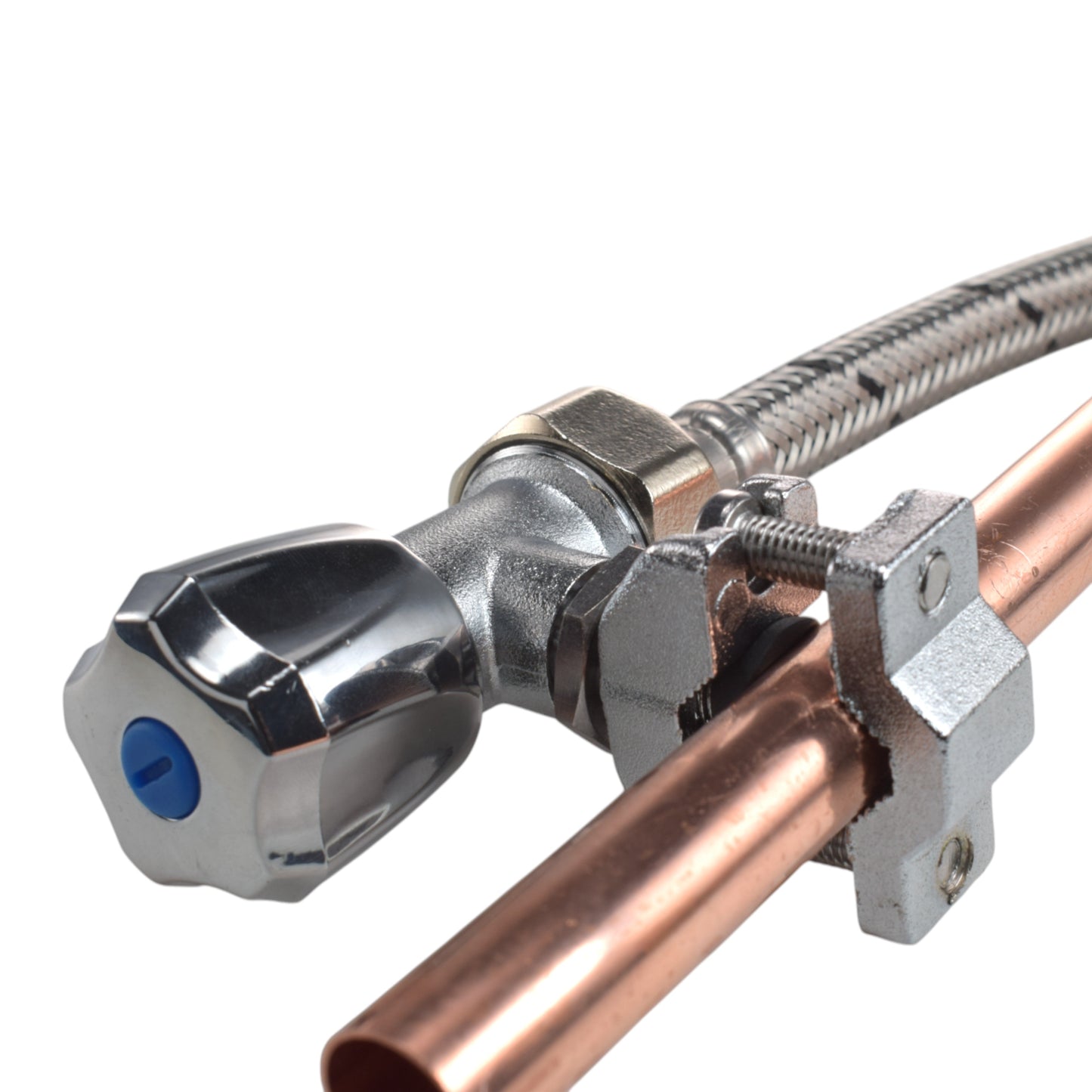 Polished Brass 13mm Barb Tap FULL Connection Kit
