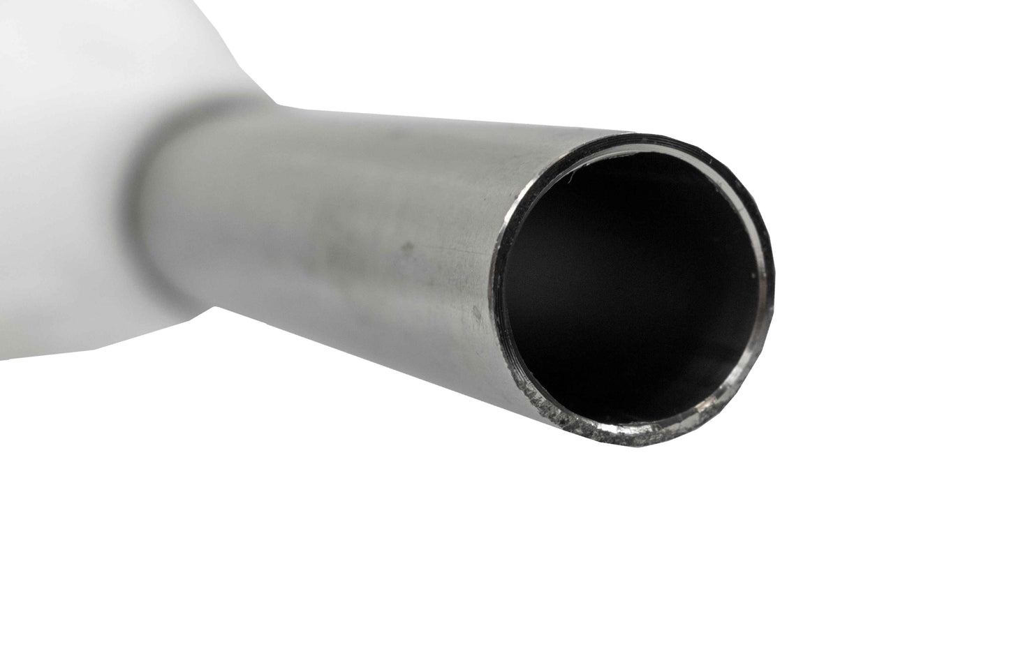 Fuel Gun White 1" Barb Inlet - Metal Outlet