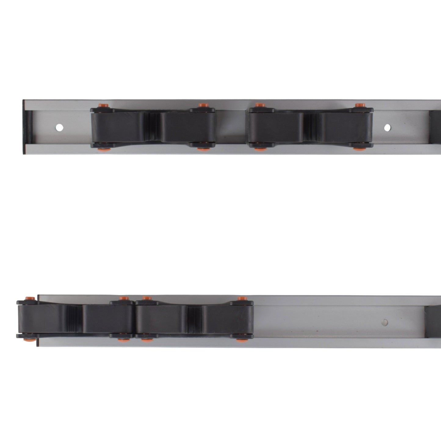 Wall Mount Tool Holder Rail - Gripper Design (5 Handles)