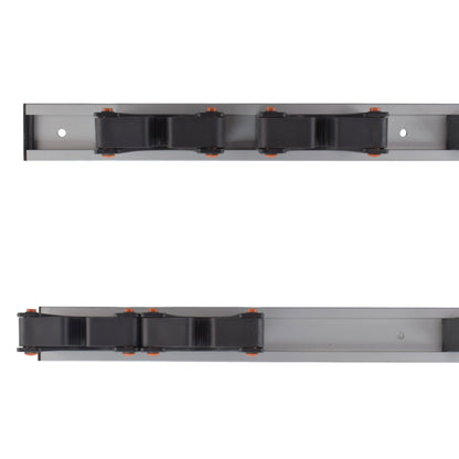 Wall Mount Tool Holder Rail - Gripper Design (5 Handles)