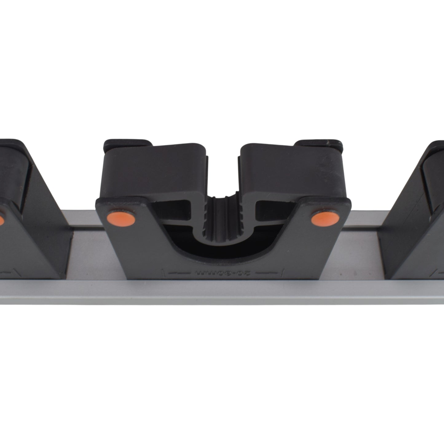 Wall Mount Tool Holder Rail - Gripper Design (3 Handles)