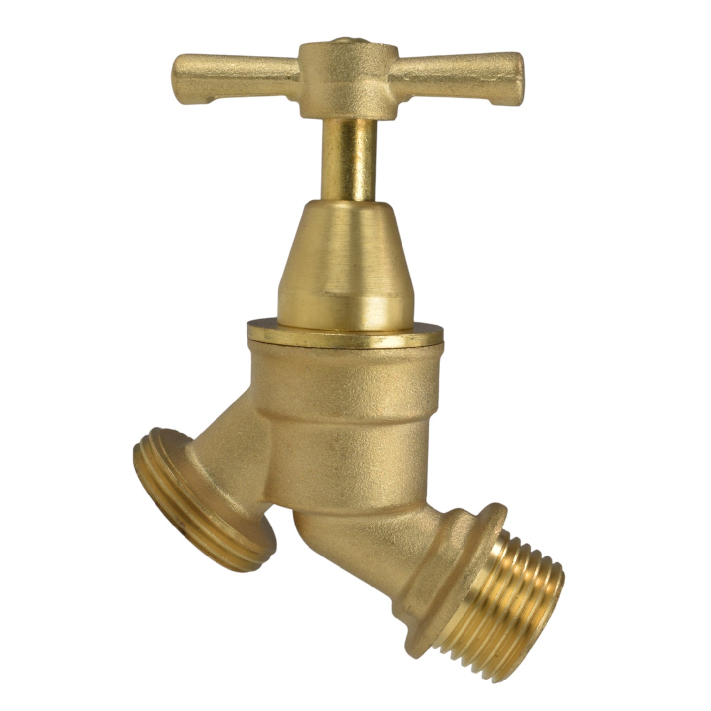 Brass Bib Tap Kit with Barb/Quick Connect Outlet, 1/2" and 3/4" BSP Thread Inlet