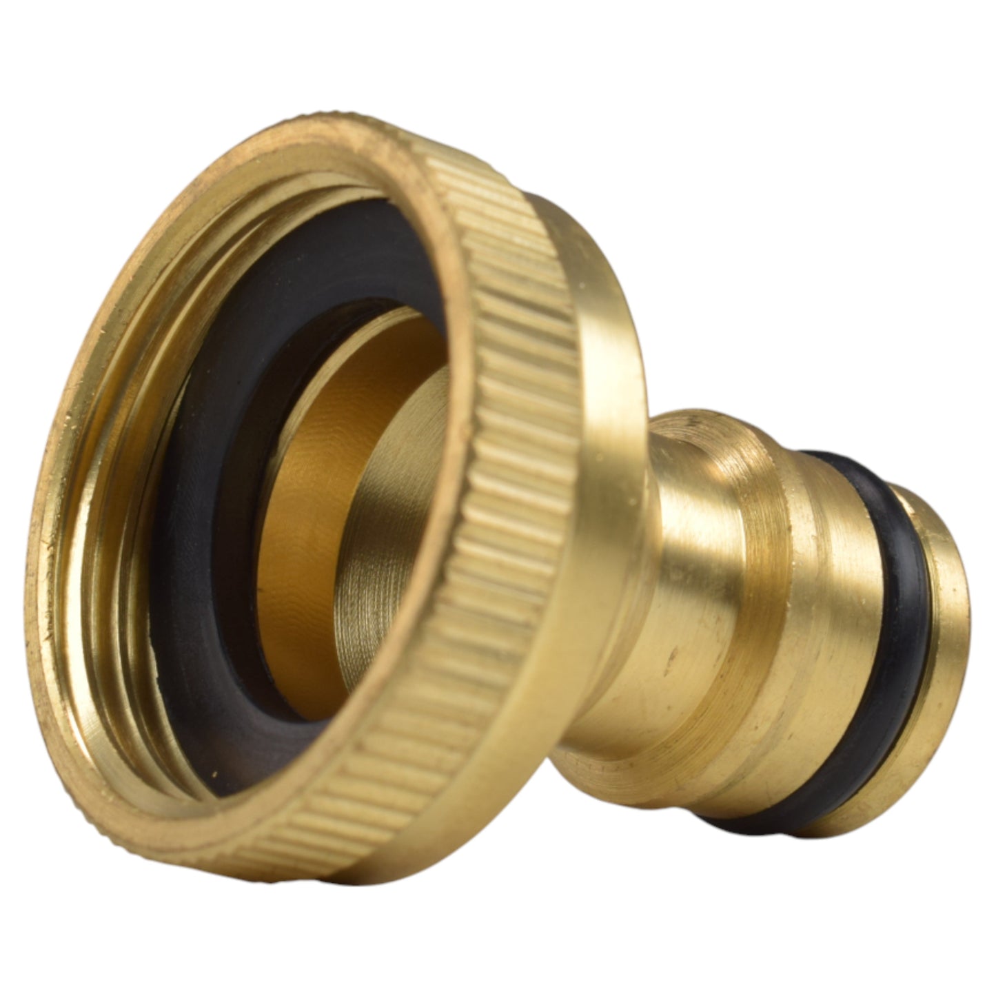 Brass Bib Tap Kit with Barb/Quick Connect Outlet, 1/2" and 3/4" BSP Thread Inlet