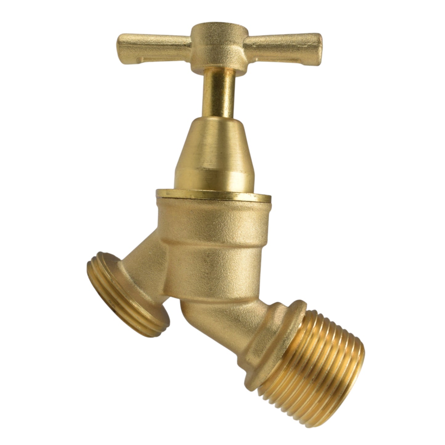 Brass Bib Tap Kit with Barb/Quick Connect Outlet, 1/2" and 3/4" BSP Thread Inlet