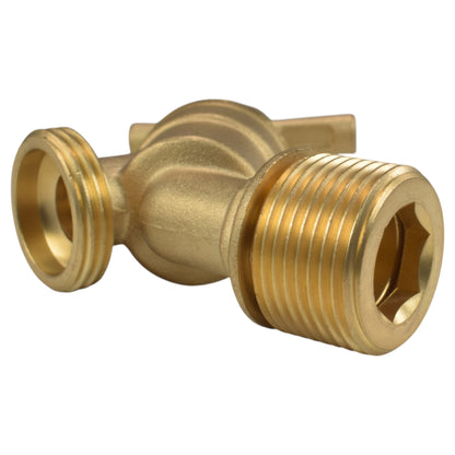 Brass Bib Tap Kit with Barb/Quick Connect Outlet, 1/2" and 3/4" BSP Thread Inlet