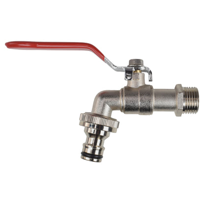 Lever Tap Kit with Barb/Quick Connect Outlet, 1/2" and 3/4" BSP Thread Inlet