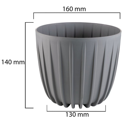 Mira Pot Without Hole 160mm Gray