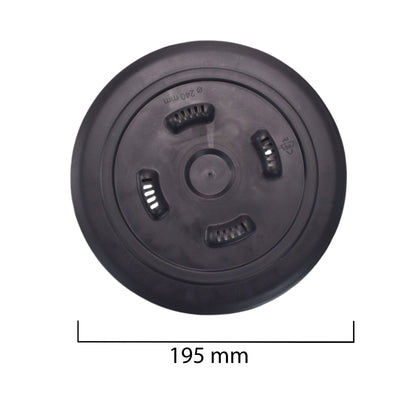 Mira Bowl Pot, Insert and Hole with Plug 300mm Gray