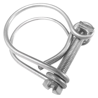 Double Wire Hose Clamp Galvanised 153mm-160mm