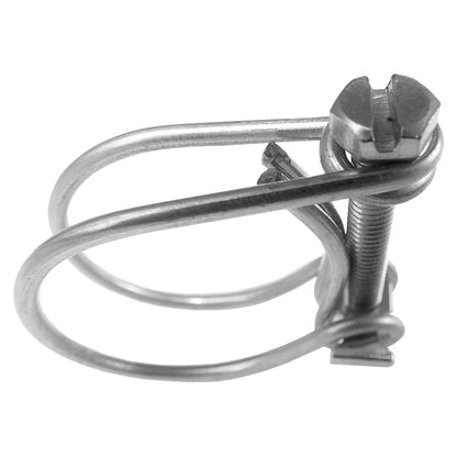 Double Wire Hose Clamp Galvanised 138mm-145mm