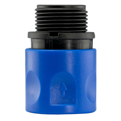 Hose Connector Blue with BSPF- Quick Connect Valve & Hose Connector Zinc