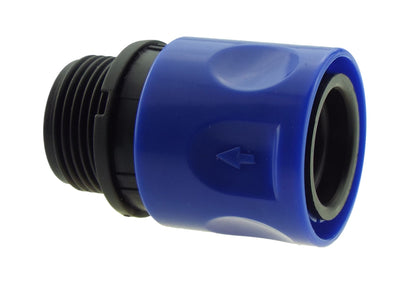 IBC 2” S60X6 Cap with ¾” BSP Threaded Hose Connector Blue