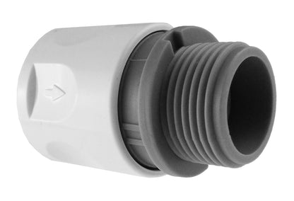Hose Connector WL with In-Line BSPF Valve and 19mm Brass Barb