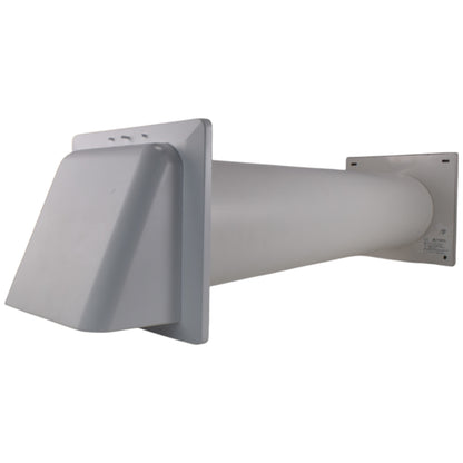 Through Wall Ventilation Kit - STYL Fan with Timer/Humidistat and White External Vent