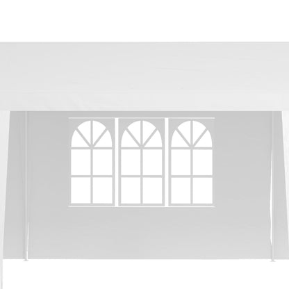 Garden Gazebo Marquee Party Wedding Tent Canopy 9m x 3m - White