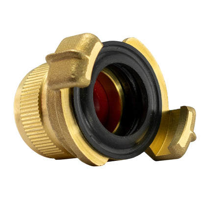 Geka Type Brass Claw Set – 13mm Barb and 3/4” Hose Connector